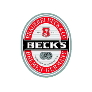 Becks Beer sold by Maison Caurette London. Daryl Geary sold and marketed Becks Beer. A classic graphic design and a great brand.
